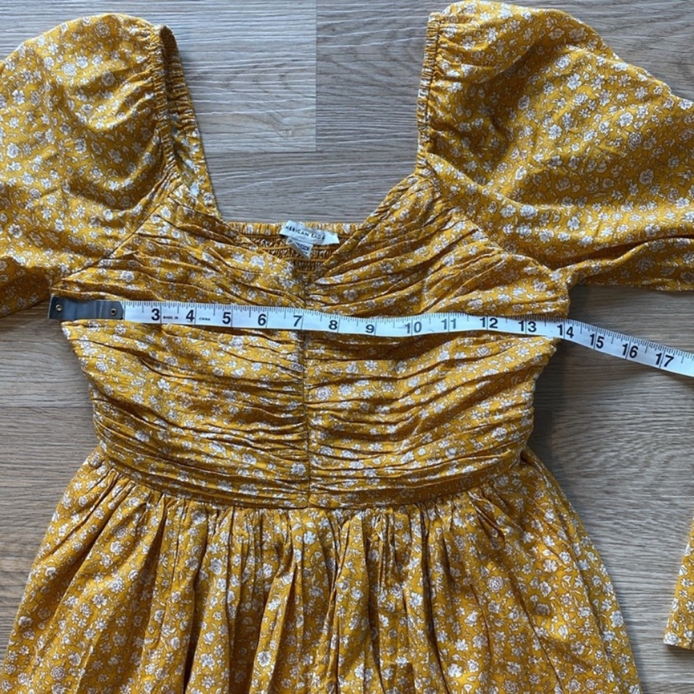 American Eagle Floral Yellow Mini Dress - Picture 8 of 11